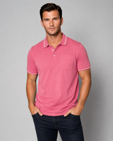 Pocket Polo Shirt - Pink - Buki - Flyclothing LLC