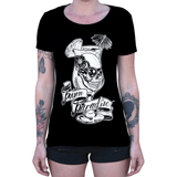 Black Market Art Company Poison Paradise Womens Loose Neck T-Shirt