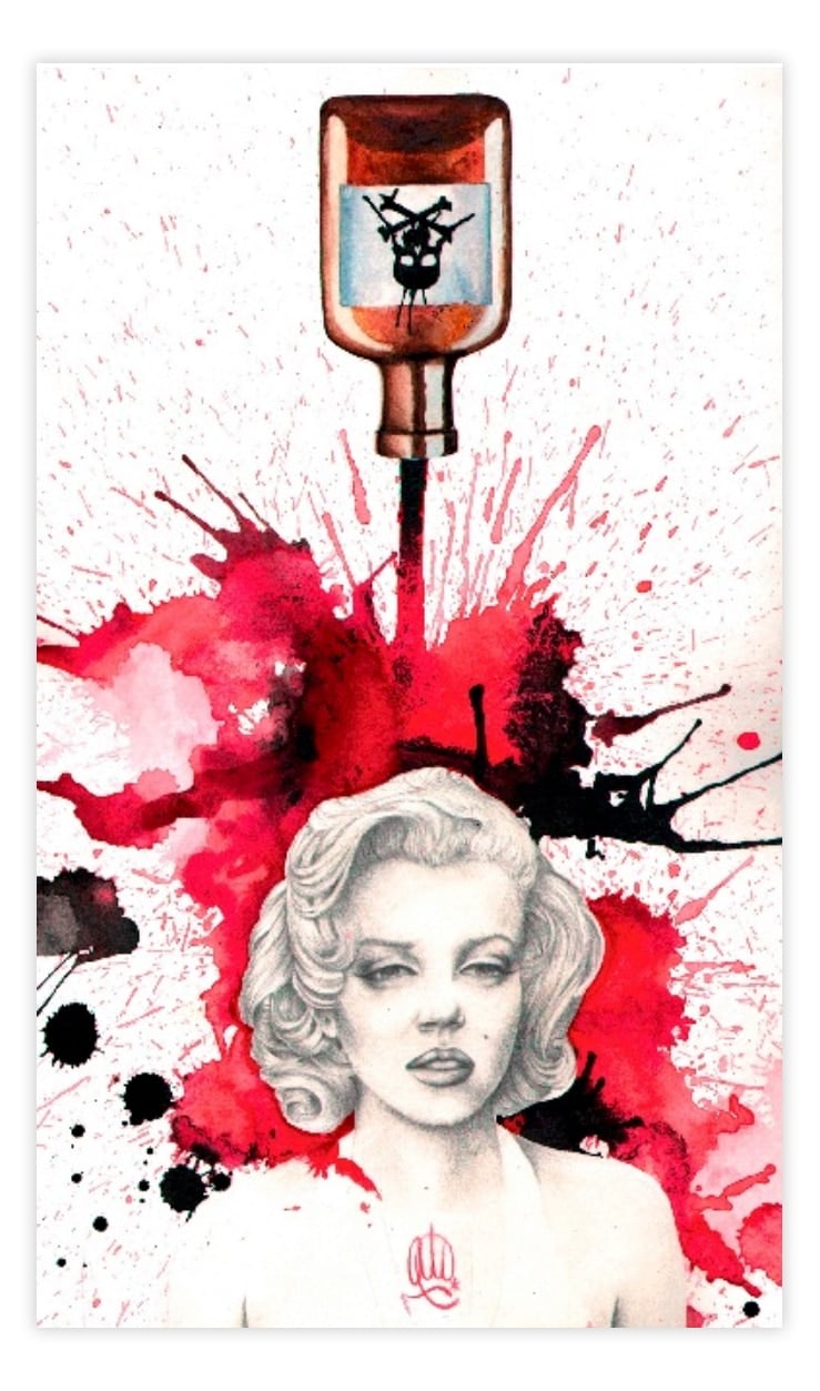 Black Market Art Company Poisoned Marilyn Print