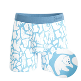 The Polar Polka | Polar Bear Scene Ball Hammock® Pouch Underwear With Fly - Shinesty - Flyclothing LLC