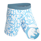 The Polar Polka | Polar Bear Scene Long Leg Ball Hammock® Pouch Underwear With Fly - Shinesty - Flyclothing LLC