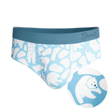 The Polar Polka | Polar Bear Scene Ball Hammock® Pouch Underwear Briefs - Shinesty - Flyclothing LLC