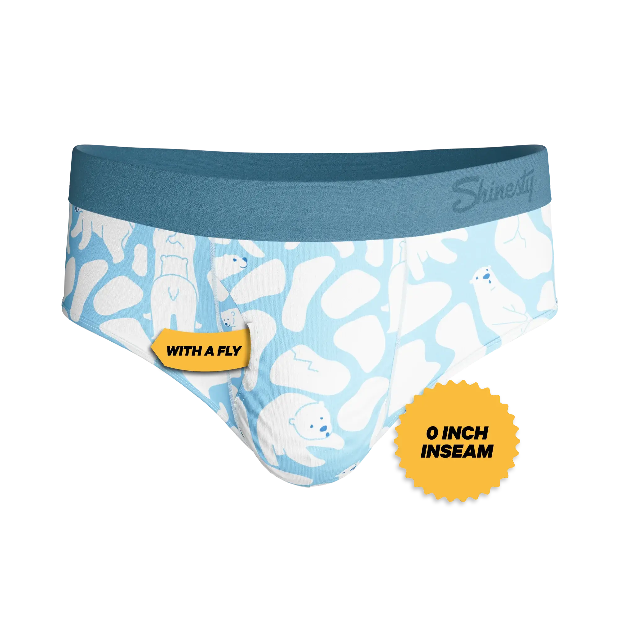 The Polar Polka | Polar Bear Scene Ball Hammock® Pouch Underwear Briefs - Shinesty - Flyclothing LLC