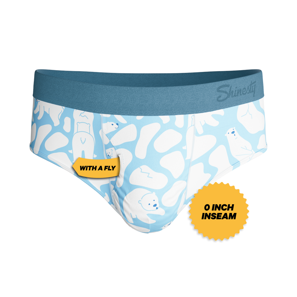 The Polar Polka | Polar Bear Scene Ball Hammock® Pouch Underwear Briefs - Shinesty - Flyclothing LLC