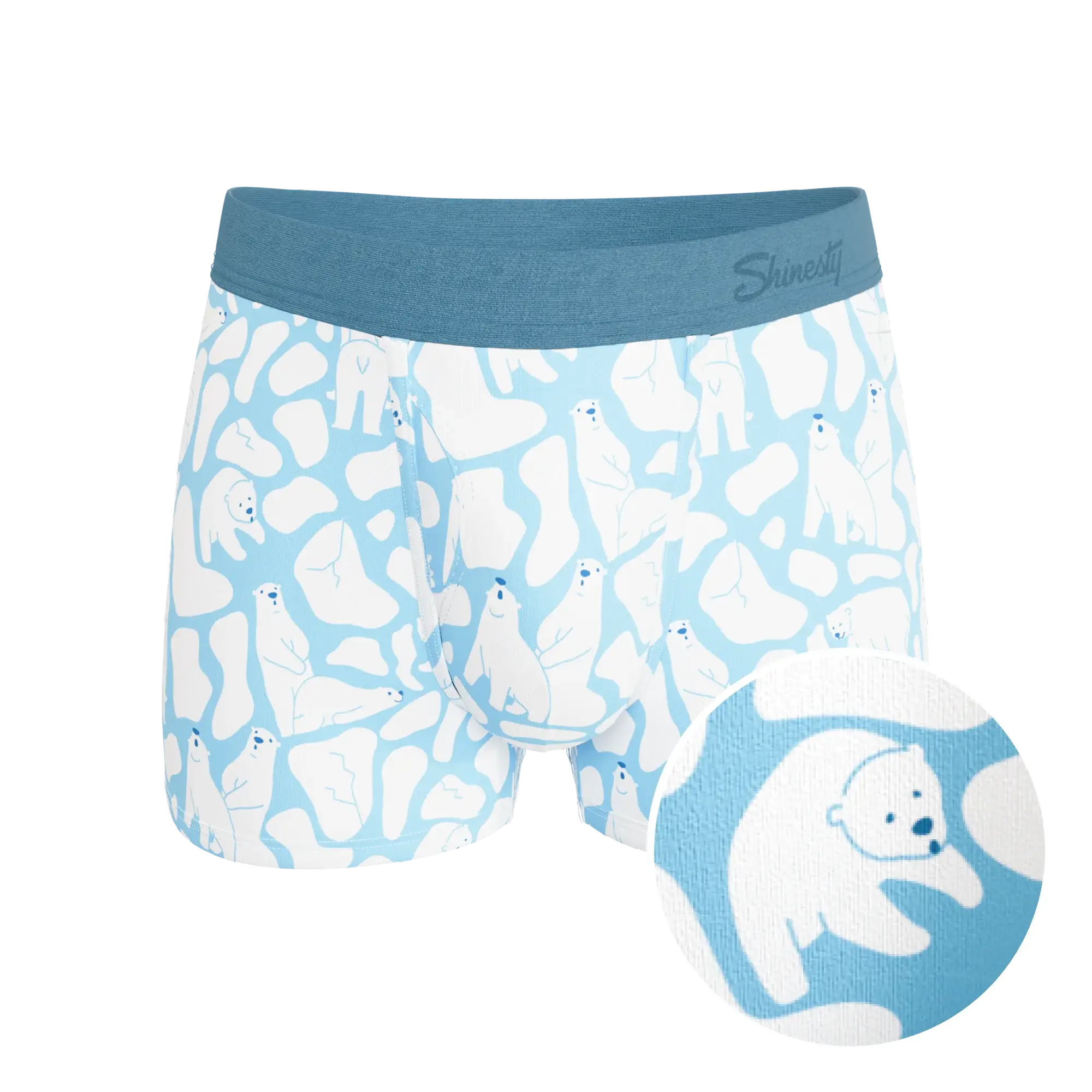 The Polar Polka | Polar Bear Scene Ball Hammock® Pouch Trunks Underwear - Shinesty - Flyclothing LLC