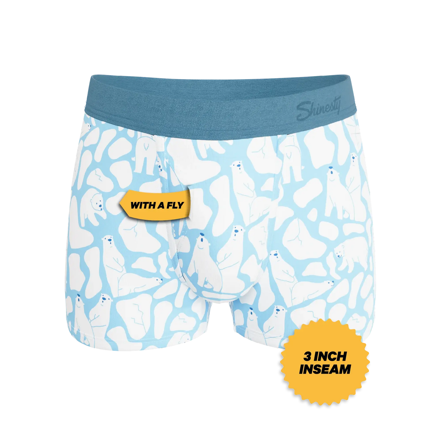 The Polar Polka | Polar Bear Scene Ball Hammock® Pouch Trunks Underwear - Shinesty - Flyclothing LLC