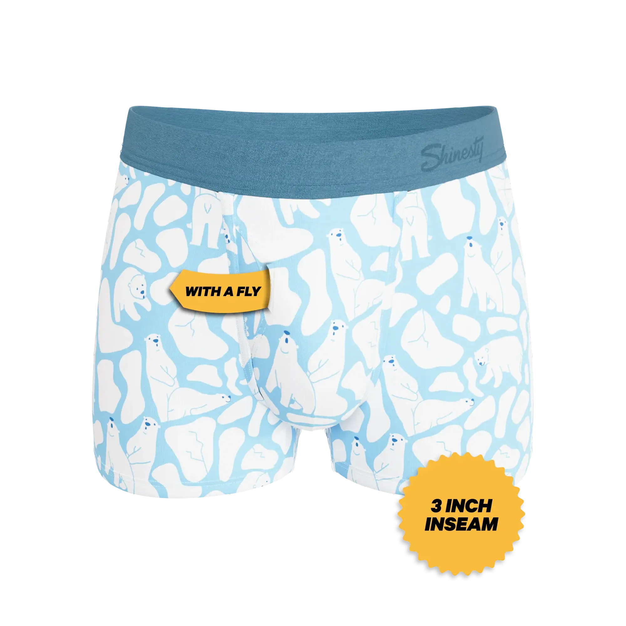 The Polar Polka | Polar Bear Scene Ball Hammock® Pouch Trunks Underwear - Shinesty - Flyclothing LLC