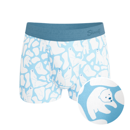 The Polar Polka | Polar Bear Scene Ball Hammock® Pouch Trunks Underwear - Shinesty - Flyclothing LLC