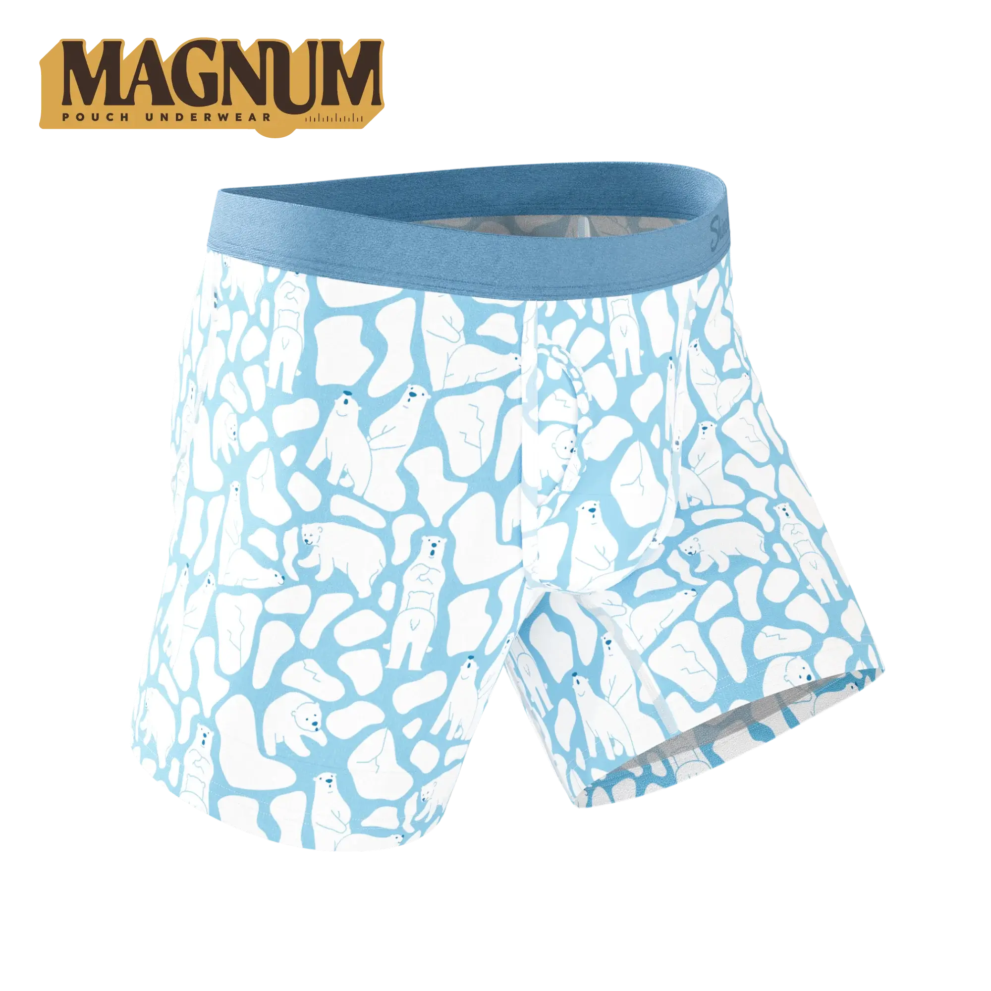 The Polar Polka | Polar Bear Scene Ball Hammock® Magnum Big Pouch Underwear - Shinesty - Flyclothing LLC