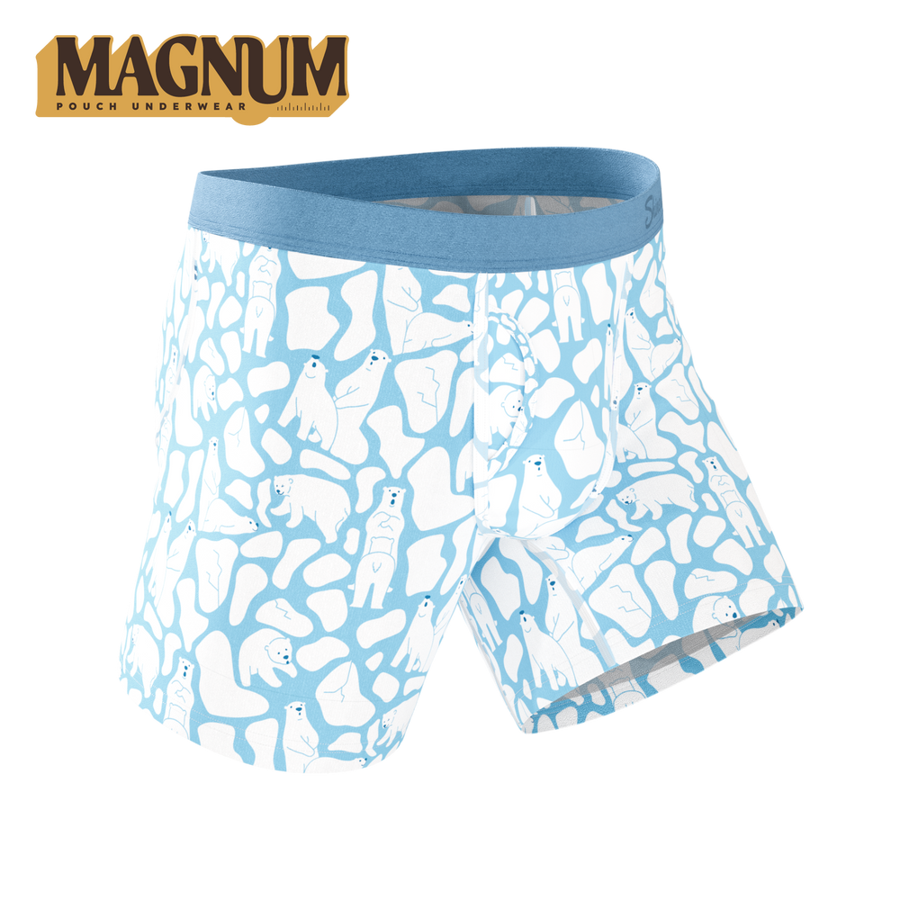 The Polar Polka | Polar Bear Scene Ball Hammock® Magnum Big Pouch Underwear - Shinesty - Flyclothing LLC