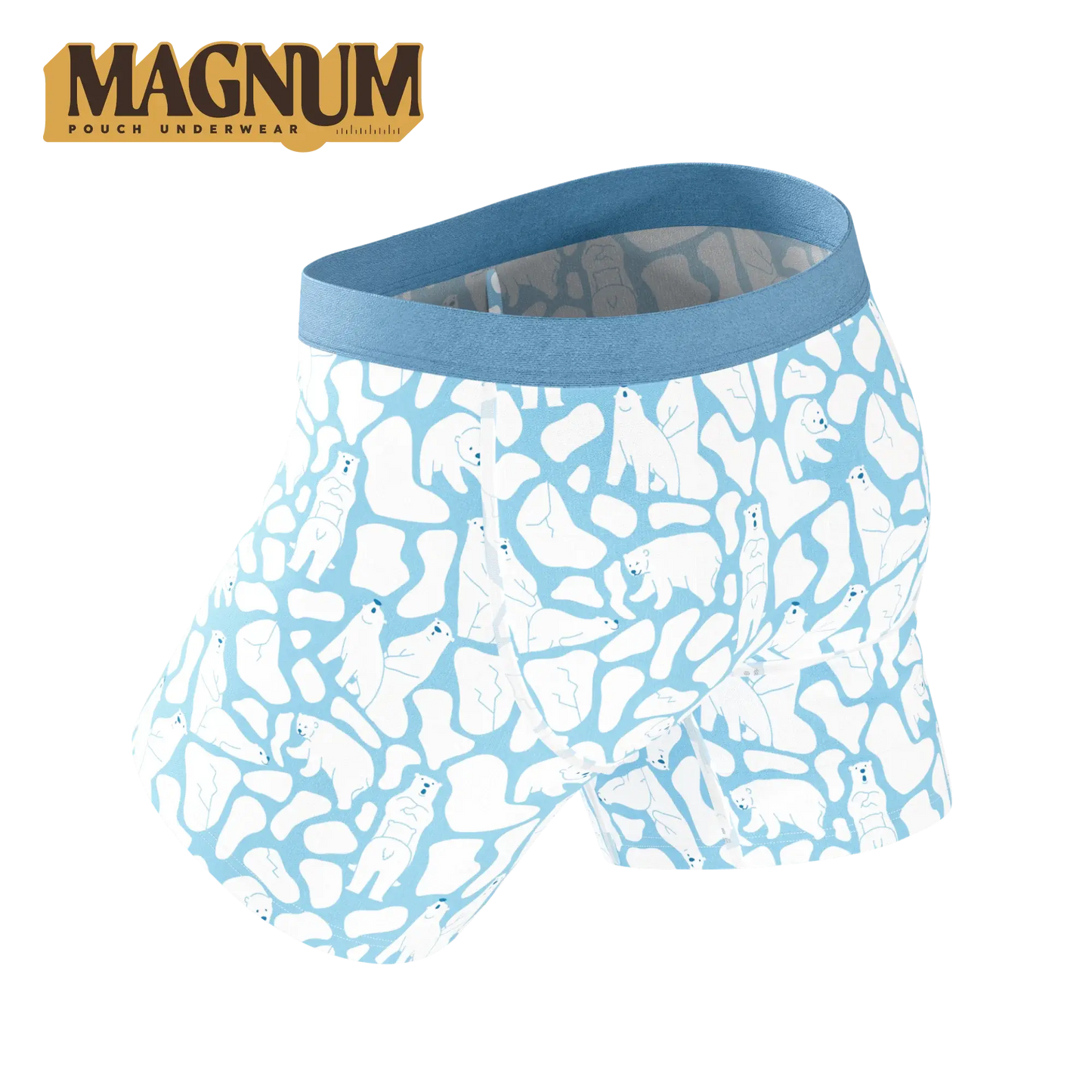 The Polar Polka | Polar Bear Scene Ball Hammock® Magnum Big Pouch Underwear - Shinesty - Flyclothing LLC