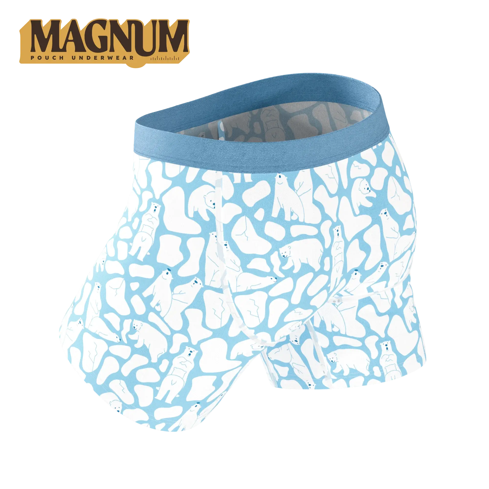 The Polar Polka | Polar Bear Scene Ball Hammock® Magnum Big Pouch Underwear - Shinesty - Flyclothing LLC