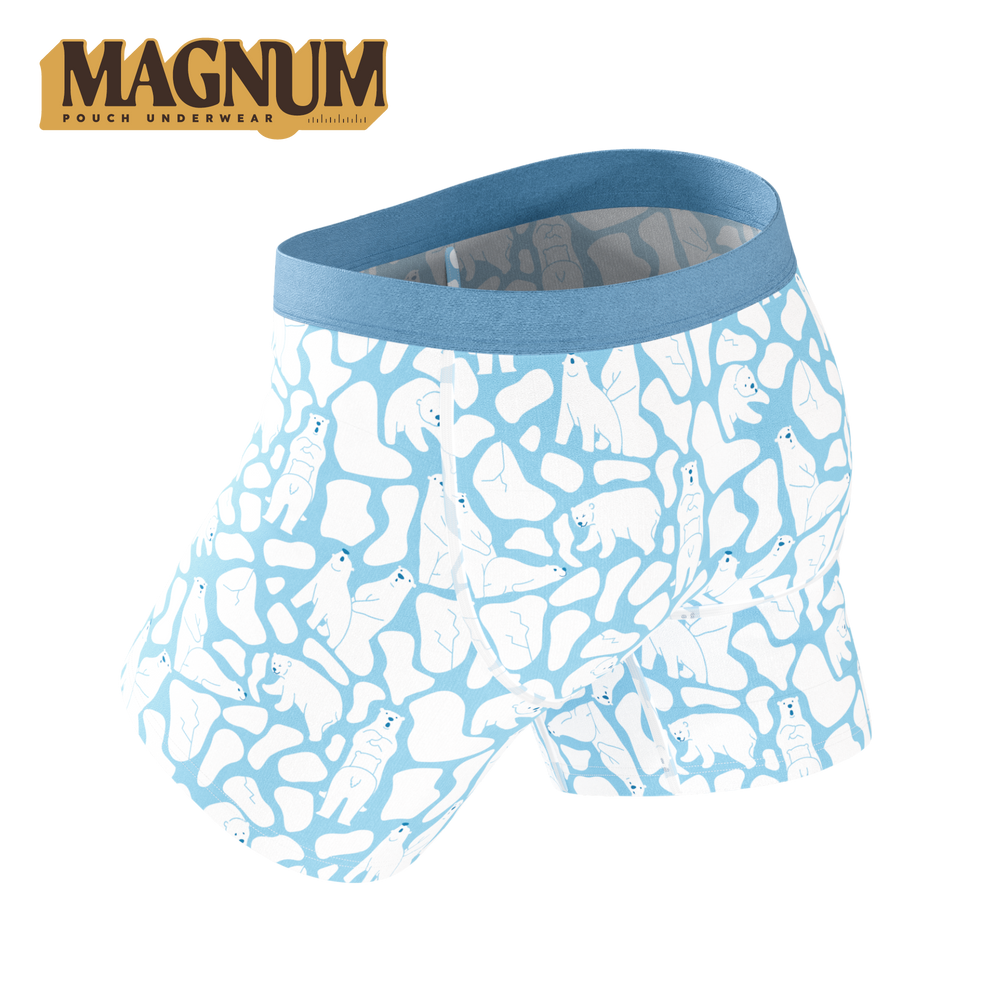 The Polar Polka | Polar Bear Scene Ball Hammock® Magnum Big Pouch Underwear - Shinesty - Flyclothing LLC