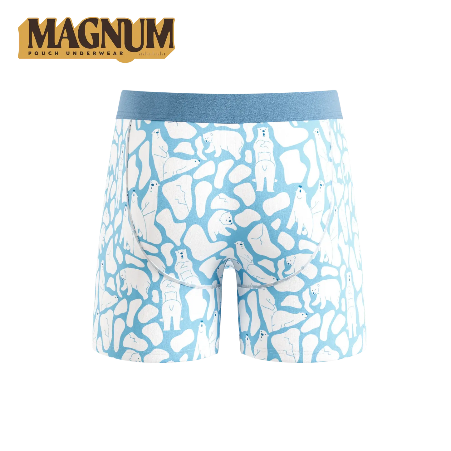 The Polar Polka | Polar Bear Scene Ball Hammock® Magnum Big Pouch Underwear - Shinesty - Flyclothing LLC