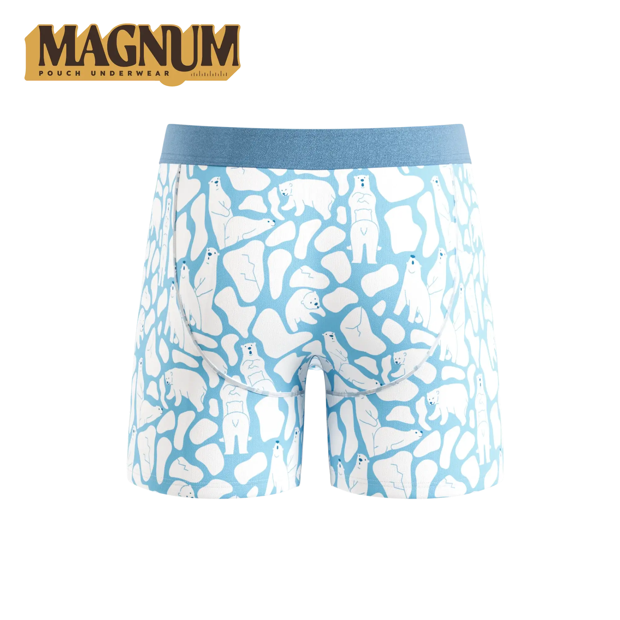 The Polar Polka | Polar Bear Scene Ball Hammock® Magnum Big Pouch Underwear - Shinesty - Flyclothing LLC