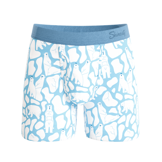 The Polar Polka | Polar Bear Scene Ball Hammock® Magnum Big Pouch Underwear - Shinesty - Flyclothing LLC
