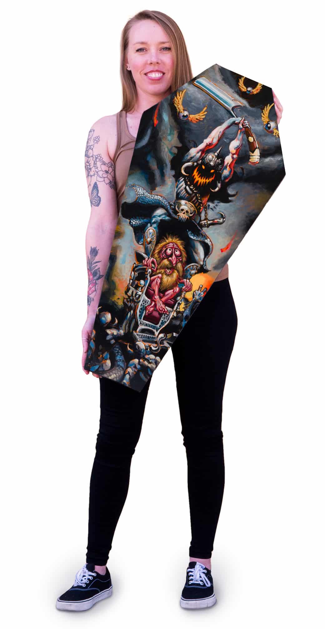 Black Market Art Company Pomp Dealer & Stretched Canvas Coffin Print - Black Market Art Company - Flyclothing LLC