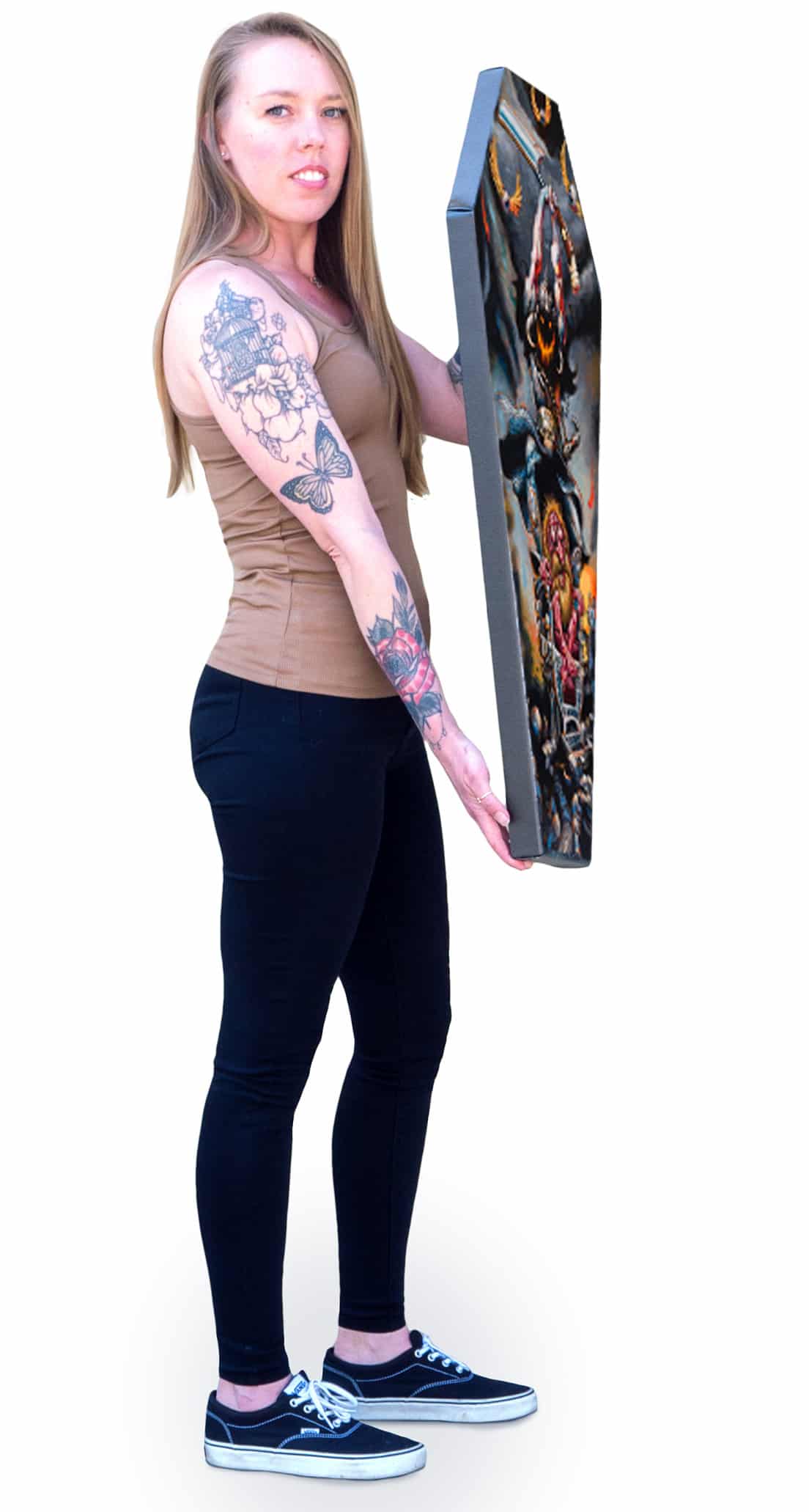 Black Market Art Company Pomp Dealer & Stretched Canvas Coffin Print - Black Market Art Company - Flyclothing LLC
