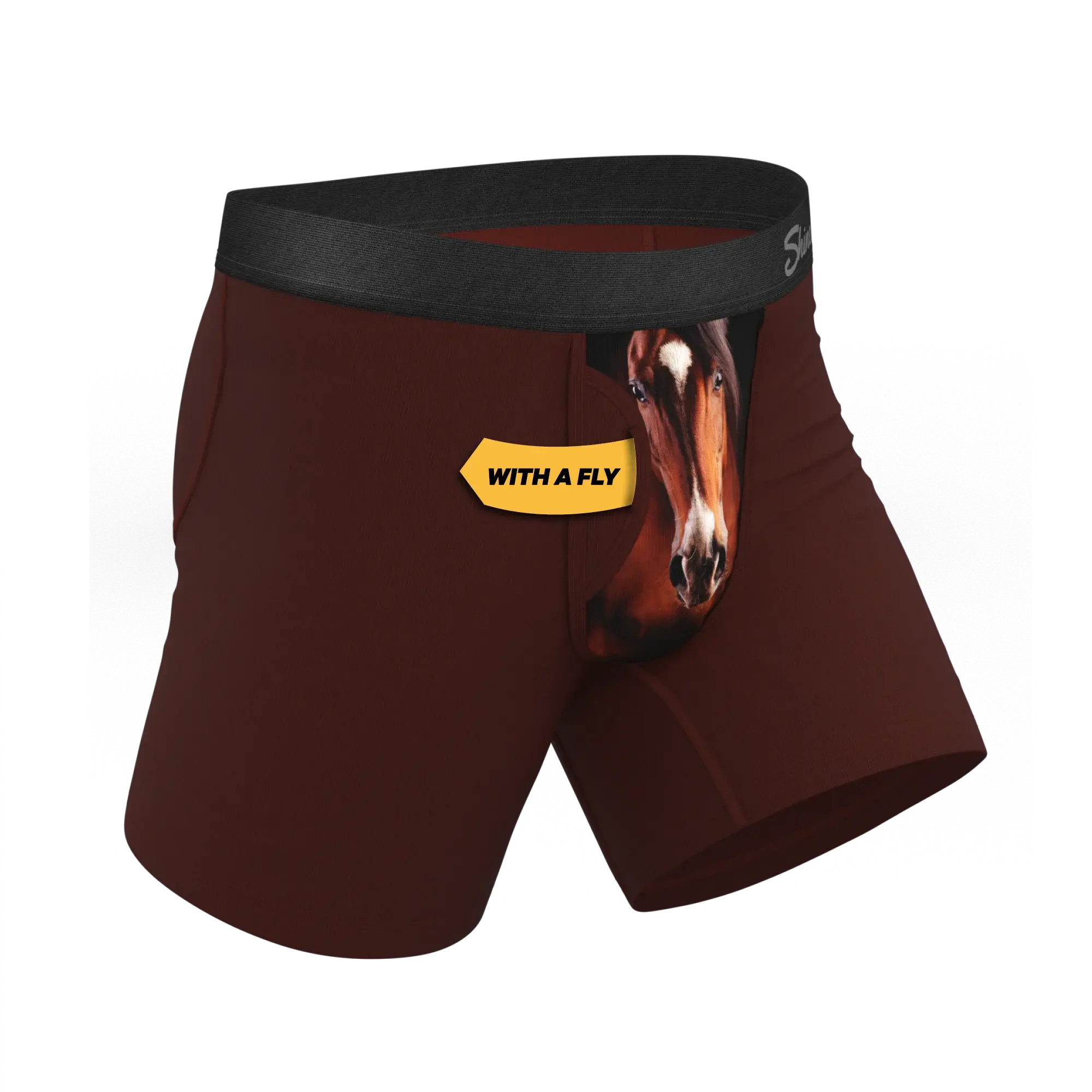 The Pony Express | Horse Ball Hammock® Pouch Underwear With Fly - Shinesty - Flyclothing LLC