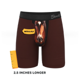 The Pony Express | Horse Long Leg Ball Hammock® Pouch Underwear With Fly - Shinesty - Flyclothing LLC