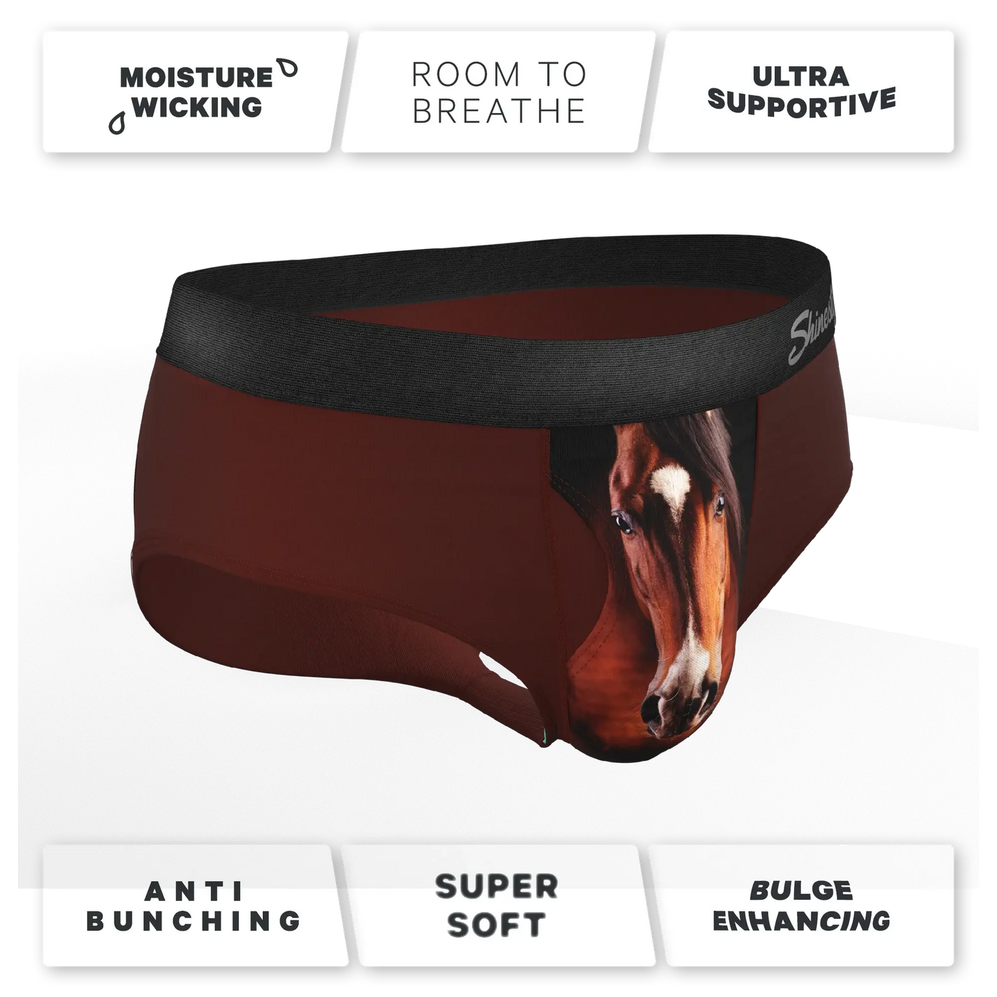 The Pony Express | Horse Ball Hammock® Pouch Underwear Briefs - Shinesty - Flyclothing LLC