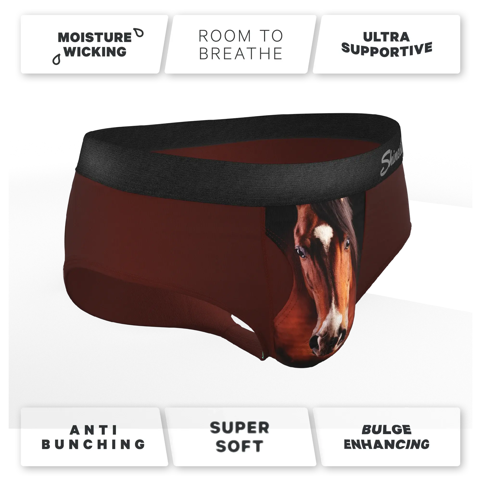 The Pony Express | Horse Ball Hammock® Pouch Underwear Briefs - Shinesty - Flyclothing LLC