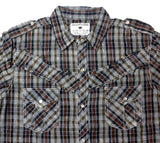 Pop Icon Purple Plaid Button Down Shirt - Pop Icon Clothing - Flyclothing LLC