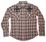 Pop Icon Plaid Cross Shirt - Pop Icon Clothing - Flyclothing LLC