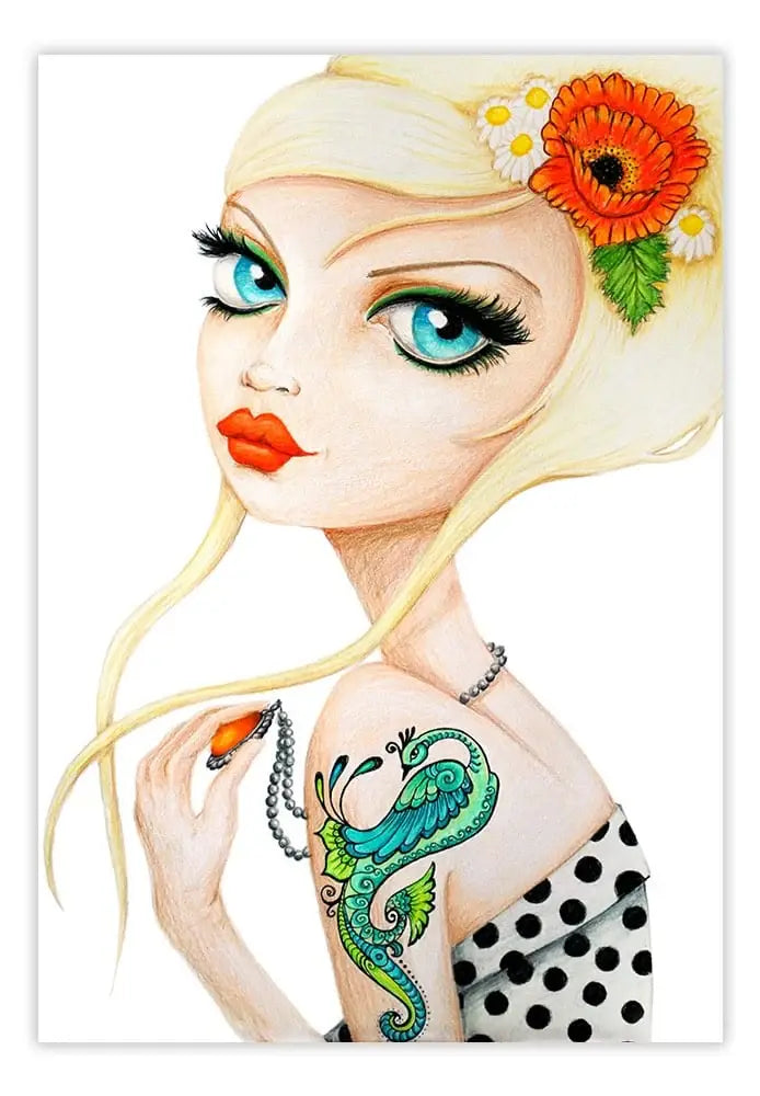 Black Market Art Company Poppy Print - Black Market Art Company - Flyclothing LLC