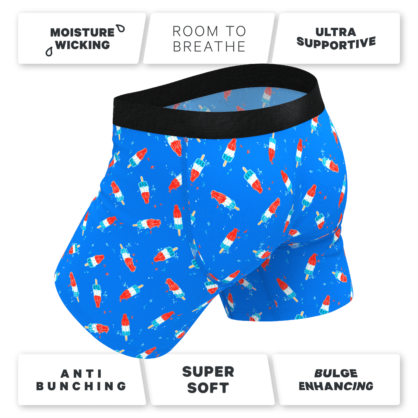 The Popsicle Stick Apex | USA Popsicle Ball Hammock® Pouch Underwear