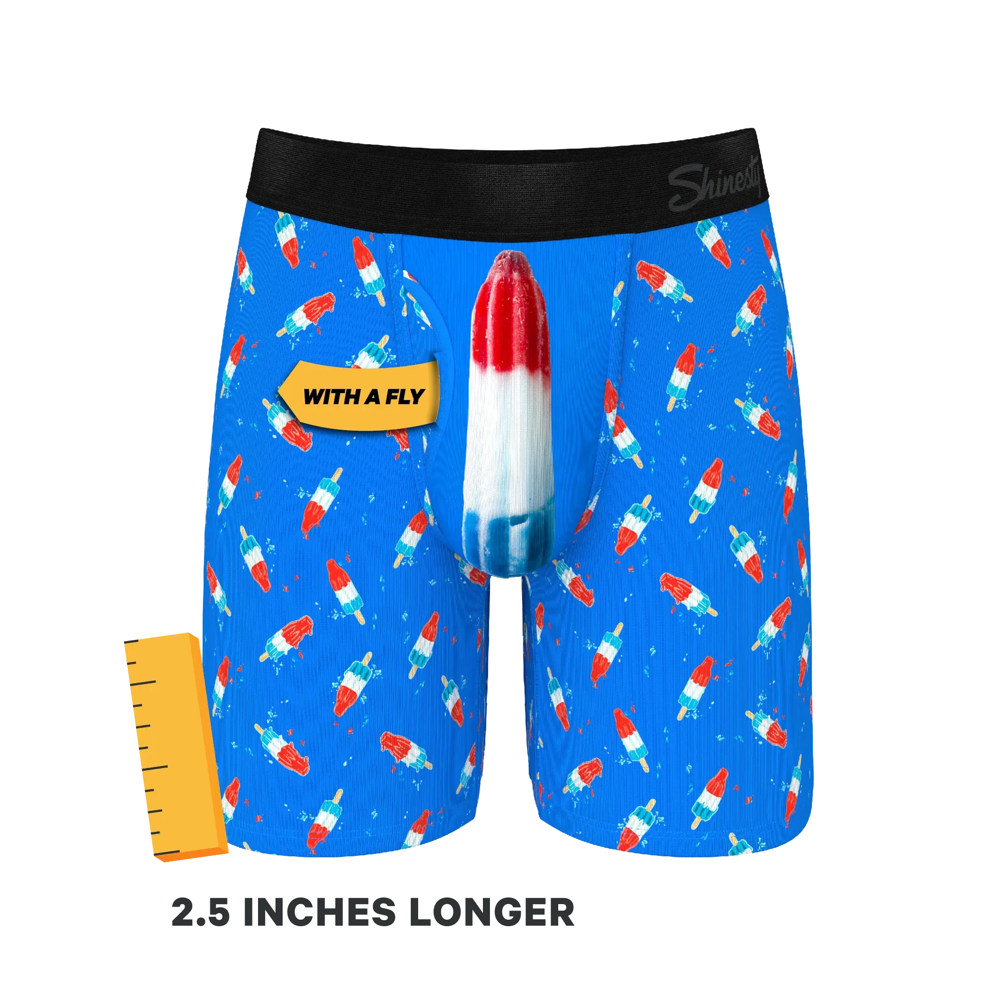 The Popsicle Stick Apex | USA Popsicle Long Leg Ball Hammock® Pouch Underwear With Fly - Shinesty - Flyclothing LLC