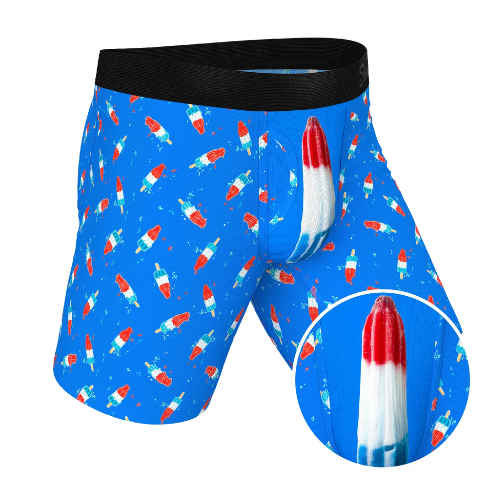 The Popsicle Stick Apex | USA Popsicle Long Leg Ball Hammock® Pouch Underwear With Fly - Shinesty - Flyclothing LLC