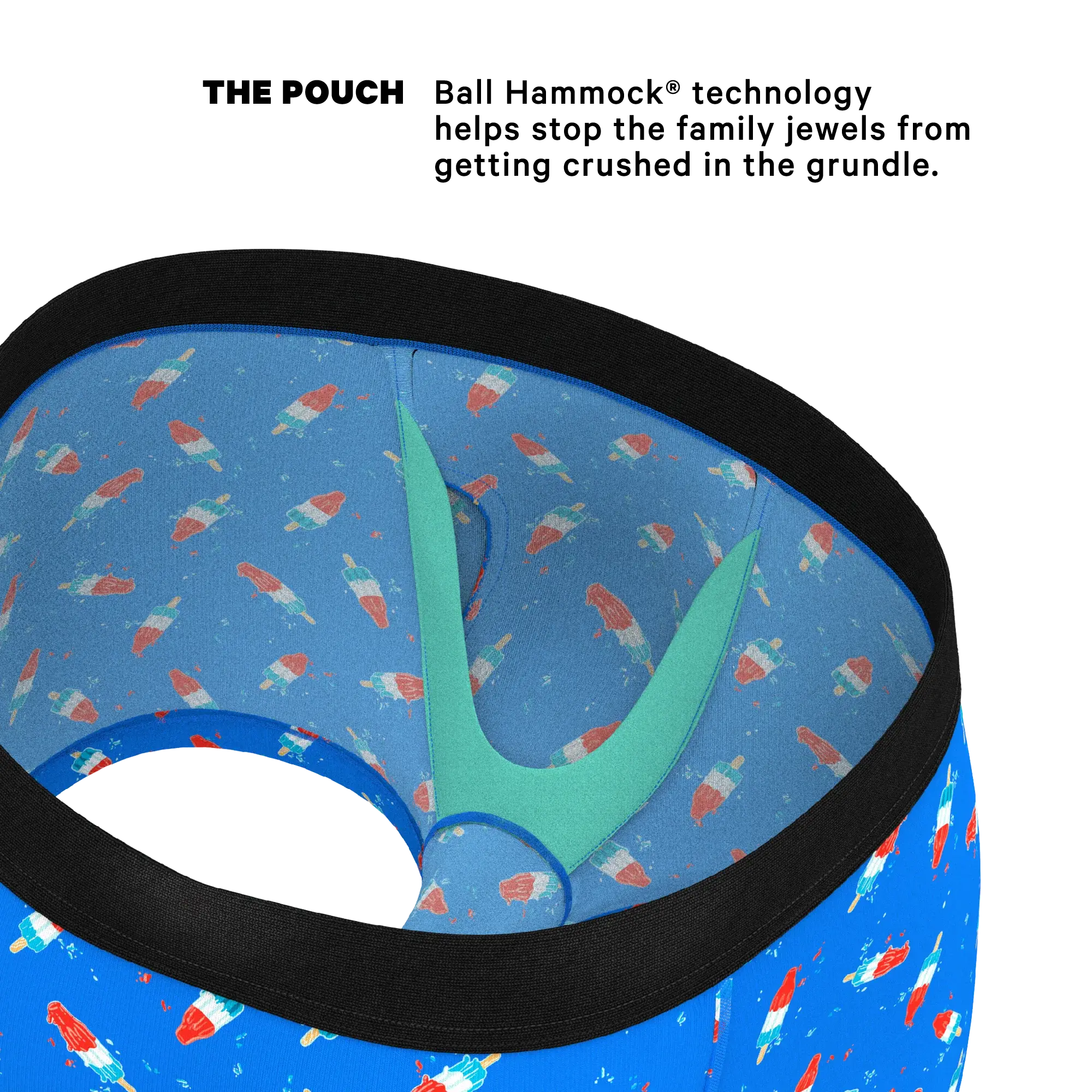 The Popsicle Stick Apex | USA Popsicle Ball Hammock® Pouch Trunks Underwear - Shinesty - Flyclothing LLC