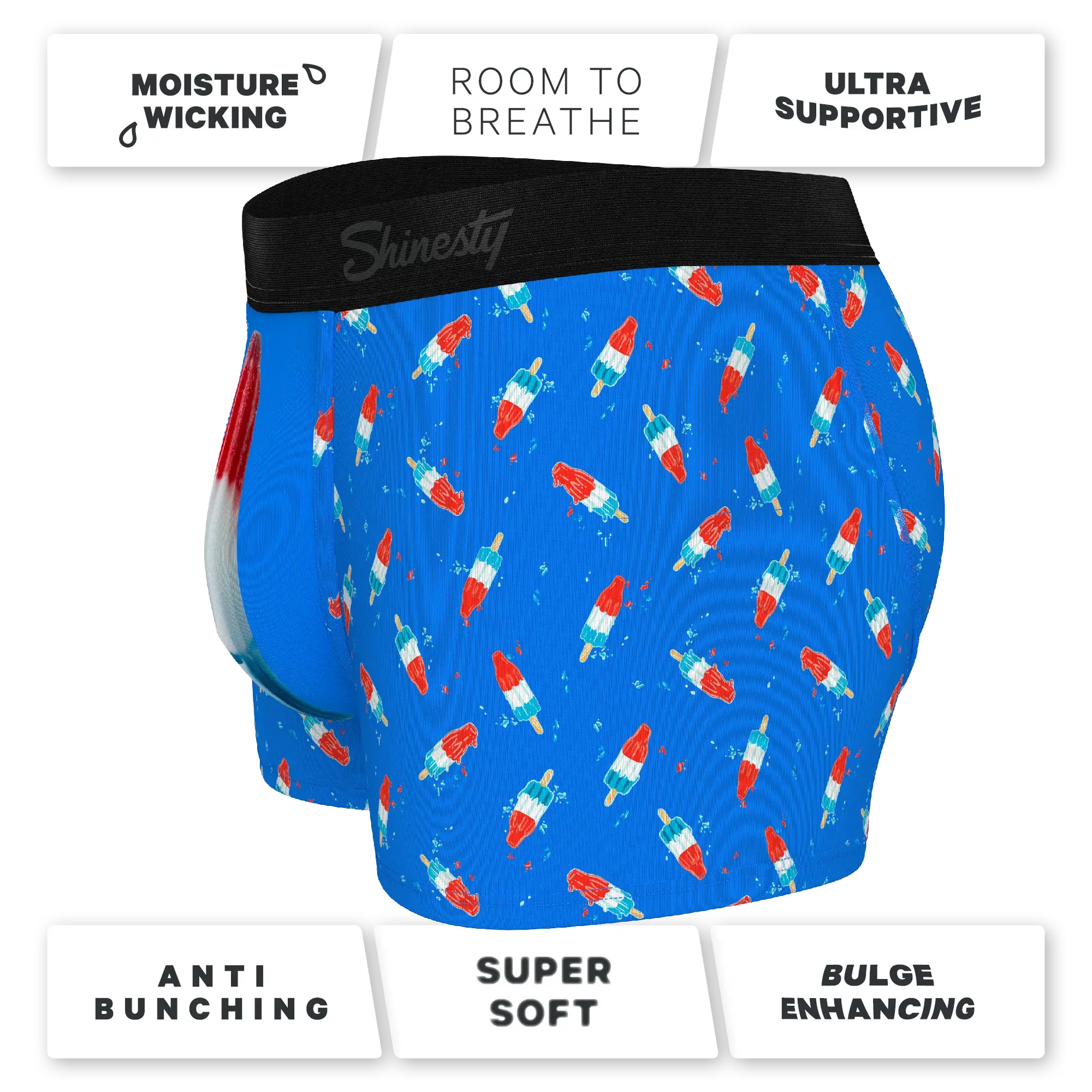The Popsicle Stick Apex | USA Popsicle Ball Hammock® Pouch Trunks Underwear - Shinesty - Flyclothing LLC