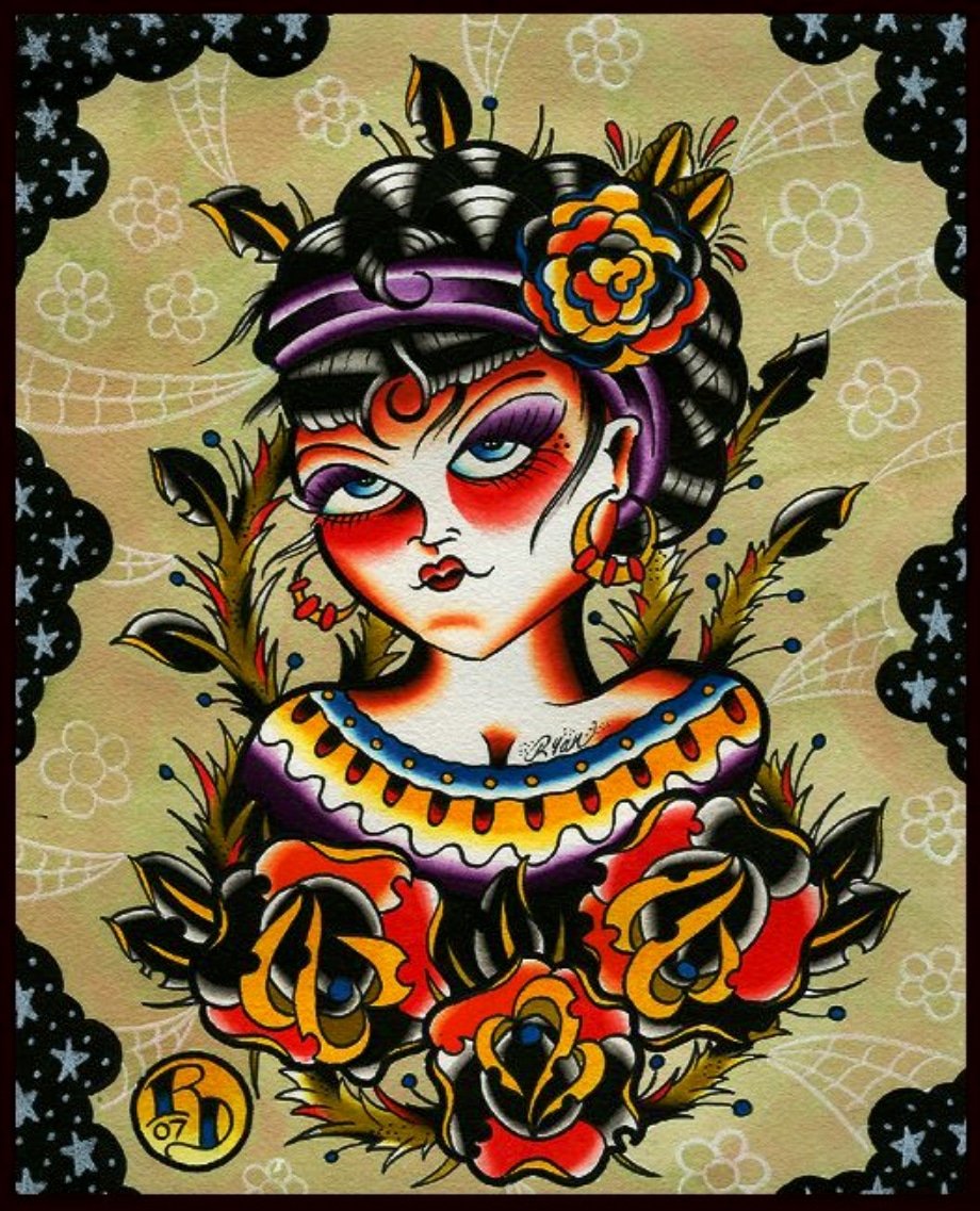 Black Market Art Company Por Vida Print