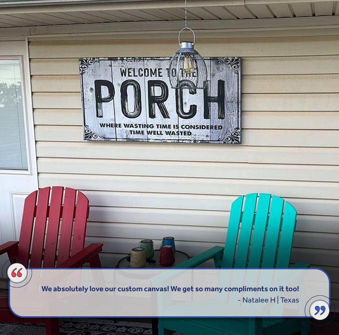 Welcome To The Porch Sign VII - Tailored Canvases - Flyclothing LLC