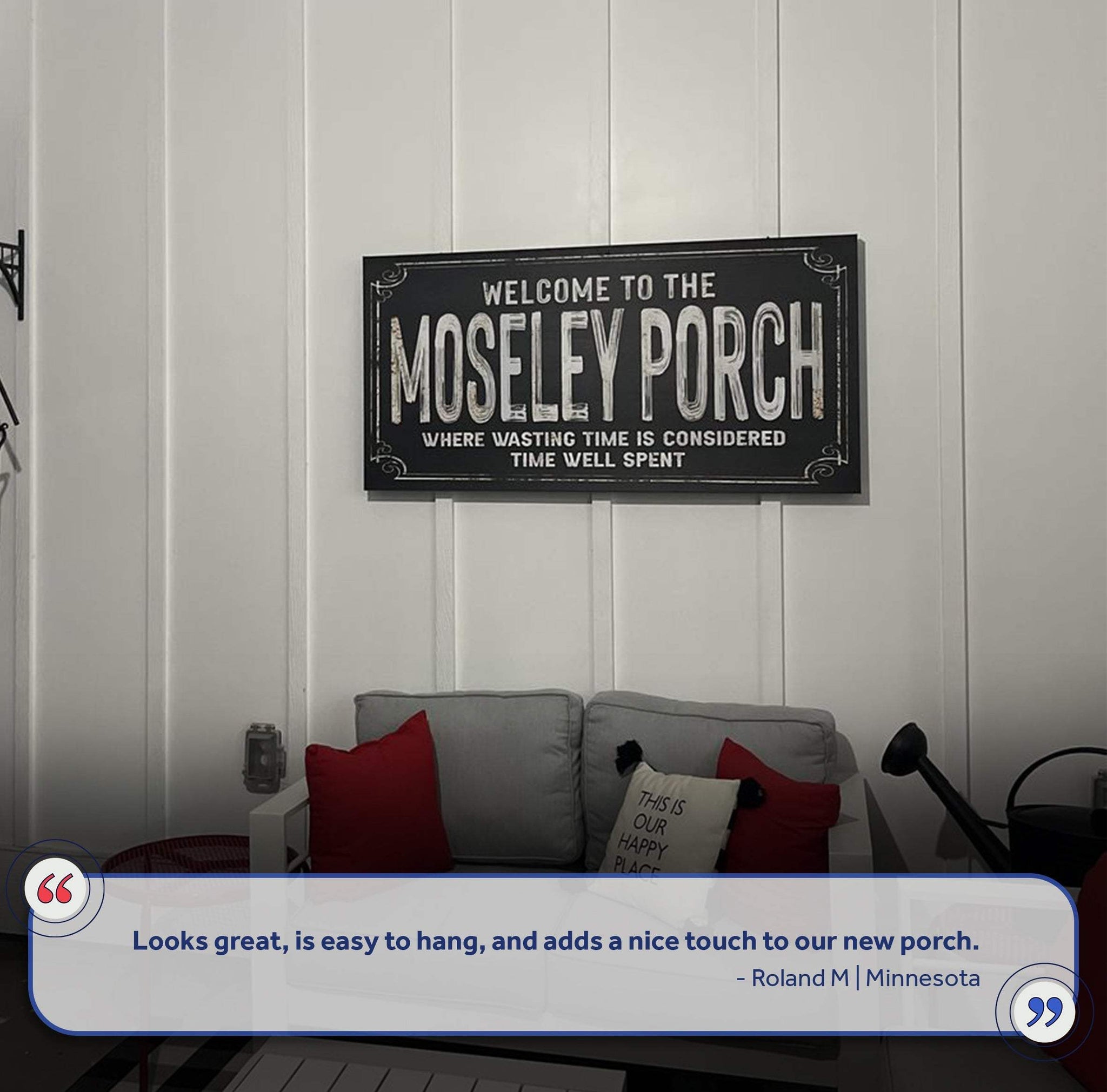 Welcome To The Porch Sign VI - Tailored Canvases - Flyclothing LLC