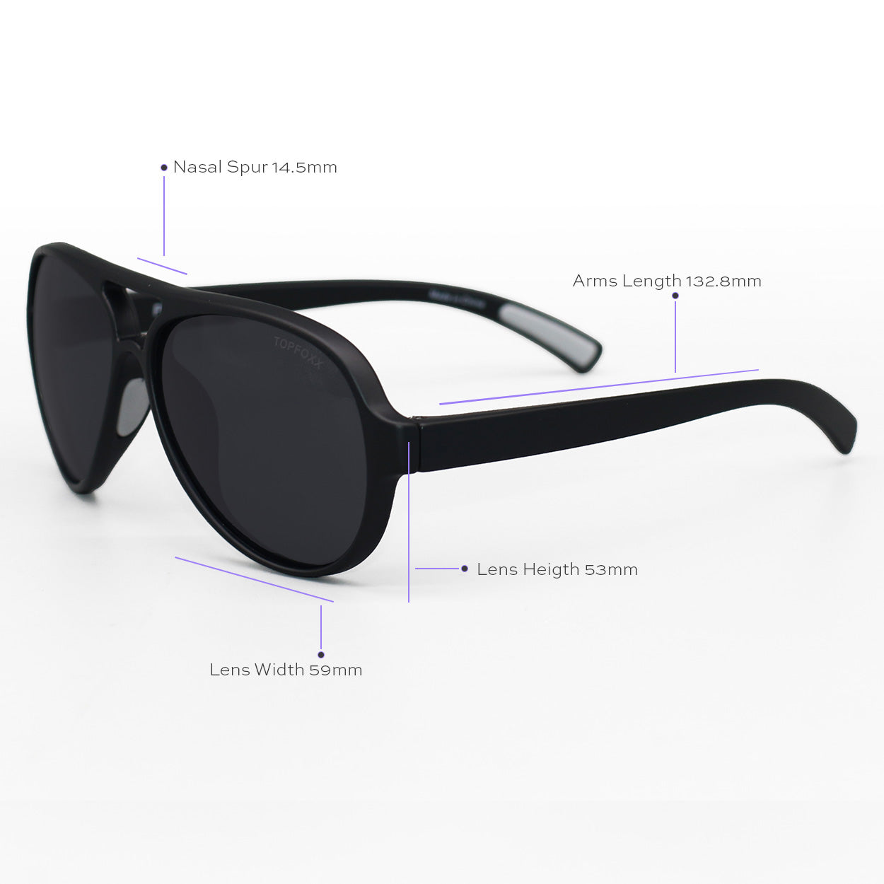 Poseidon Black – Tangle-Free Floating Aviators - TopFoxx - Flyclothing LLC
