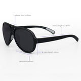 Poseidon Black – Tangle-Free Floating Aviators - TopFoxx - Flyclothing LLC