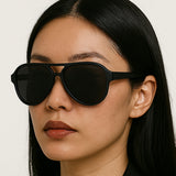 Poseidon Black – Tangle-Free Floating Aviators - TopFoxx - Flyclothing LLC