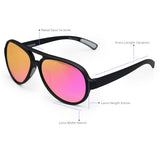 Poseidon Mirrored Pink – Tangle-Free Floating Aviators - TopFoxx - Flyclothing LLC