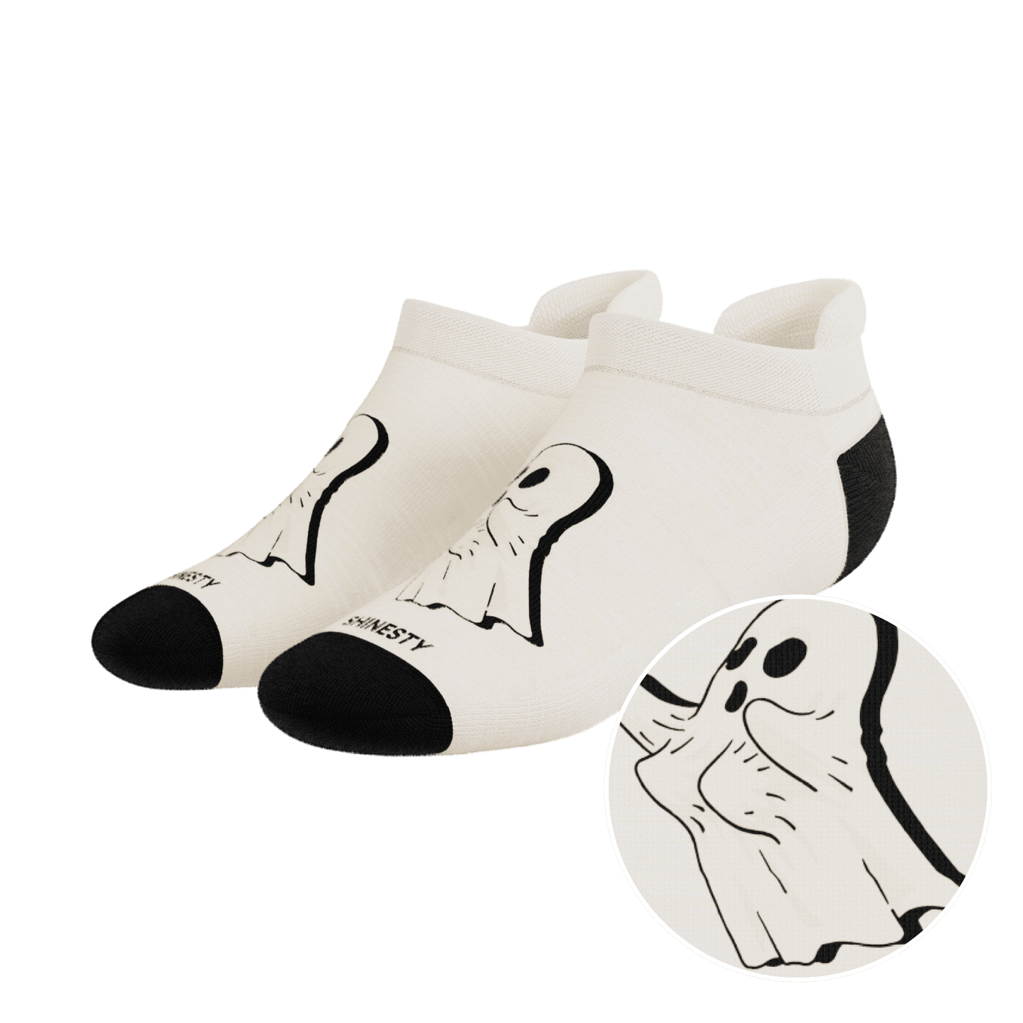 The Possessed Chest | Ghost Heel Hammock™ Ankle Socks