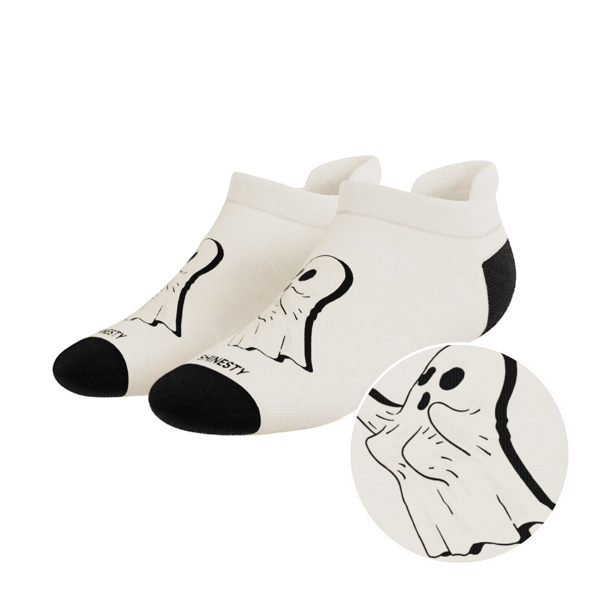 The Possessed Chest | Ghost Heel Hammock™ Ankle Socks