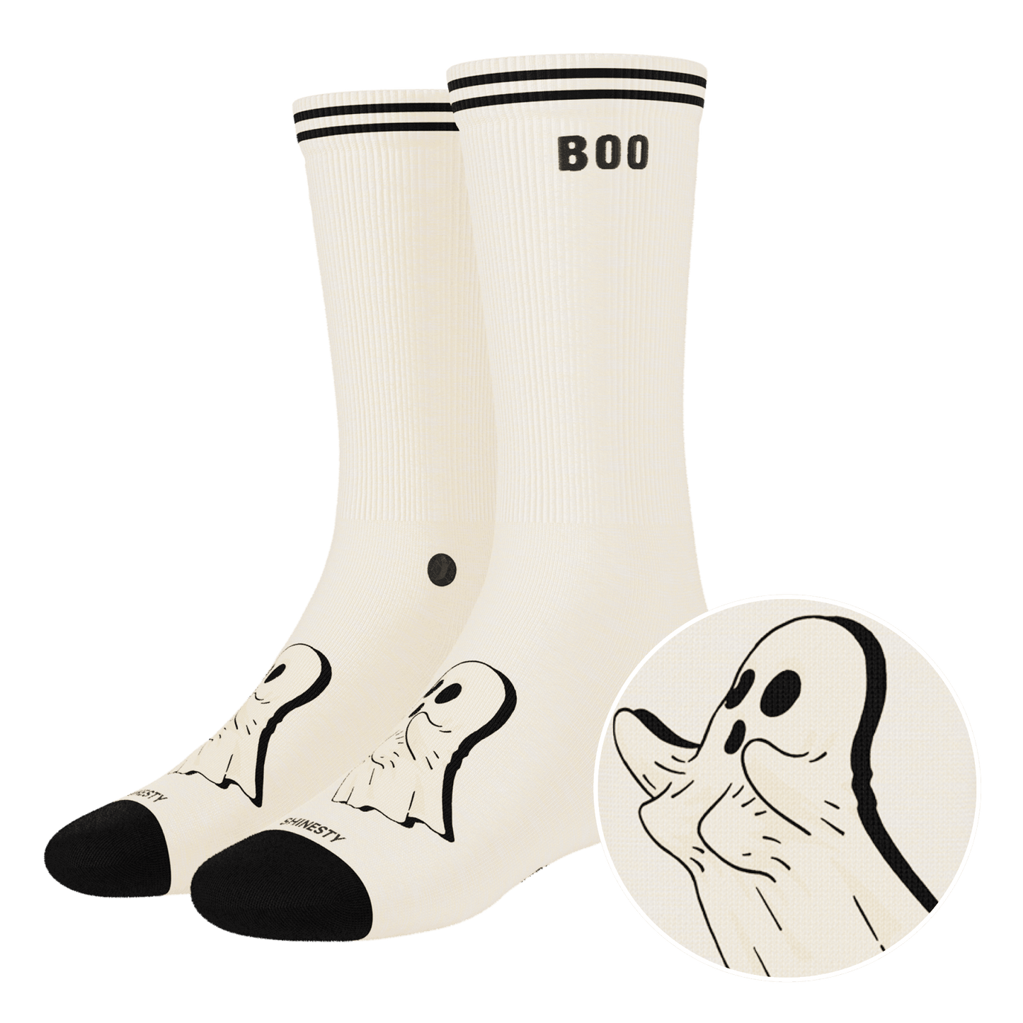 The Possessed Chest | Ghost Heel Hammock™ Crew Socks