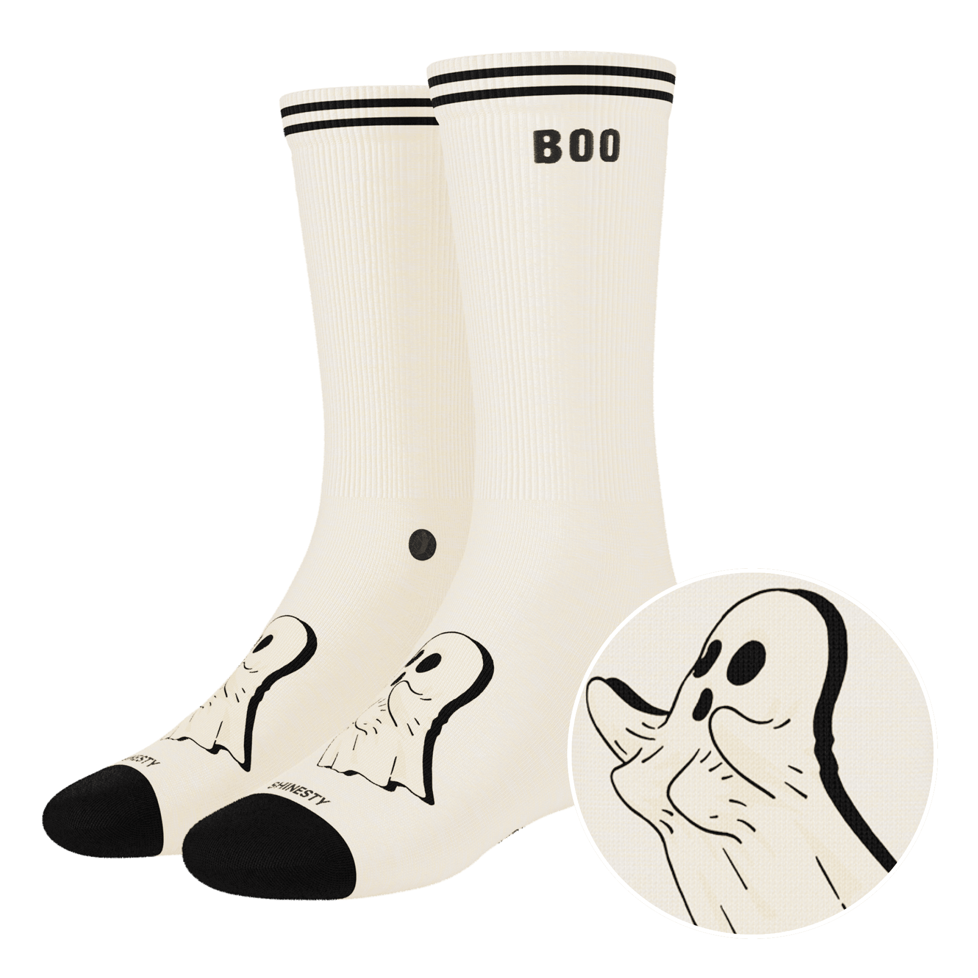 The Possessed Chest | Ghost Heel Hammock™ Crew Socks