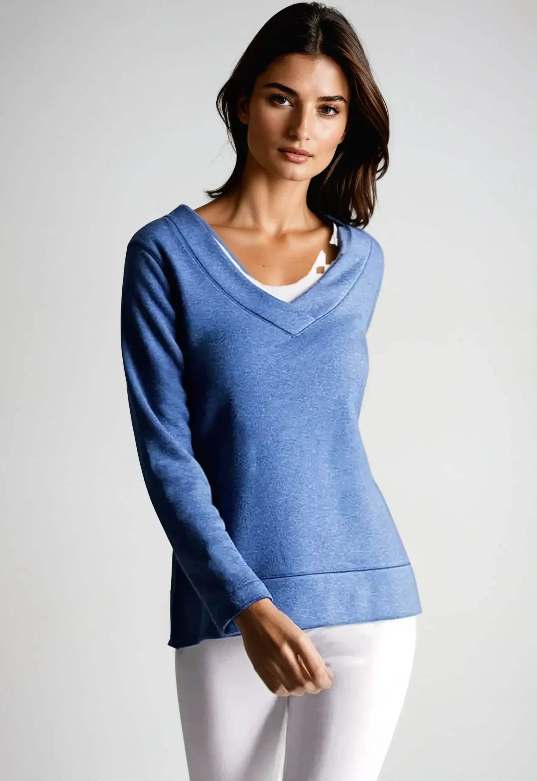 Power Vee 'Sweater' Sweatshirt - Charcoal Gray - Buki - Flyclothing LLC