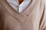 Power Vee 'Sweater' Sweatshirt - Camel - Buki - Flyclothing LLC