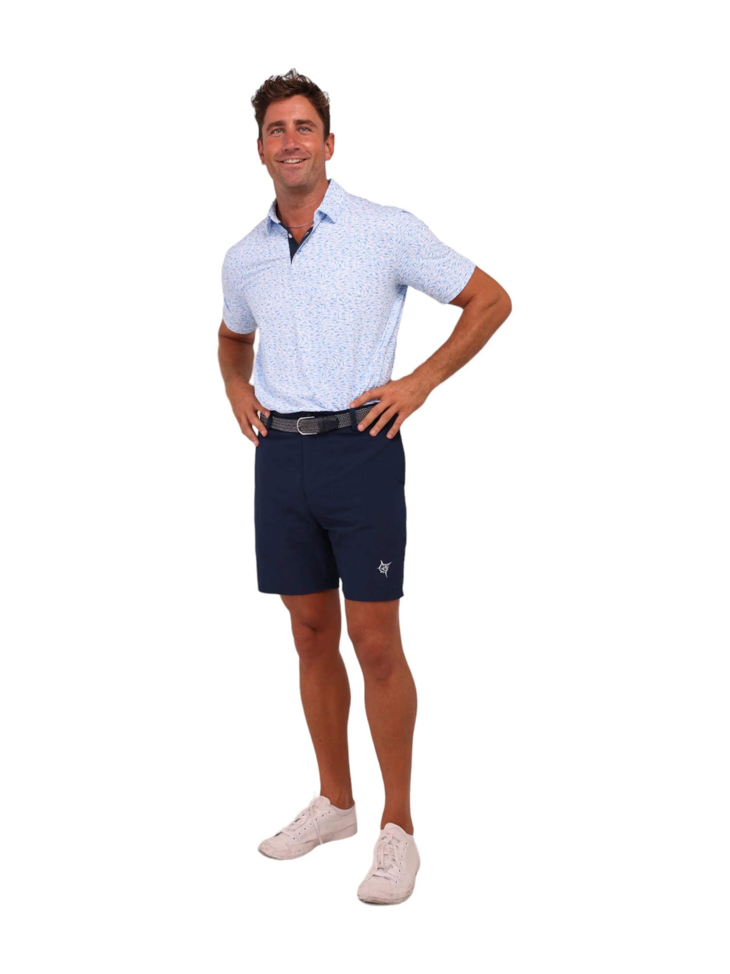 Predator Print Polo - White Water Life - Flyclothing LLC