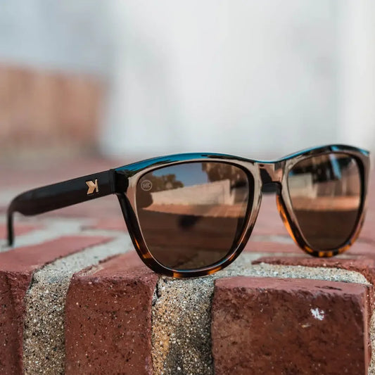 Glossy Black and Tortoise Shell Fade / Amber Premiums - Knockaround - Flyclothing LLC