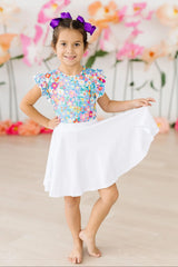 Preppy Floral S/S Ruffle Tee - Mila & Rose ® - Flyclothing LLC